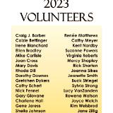 2023 Volunteers